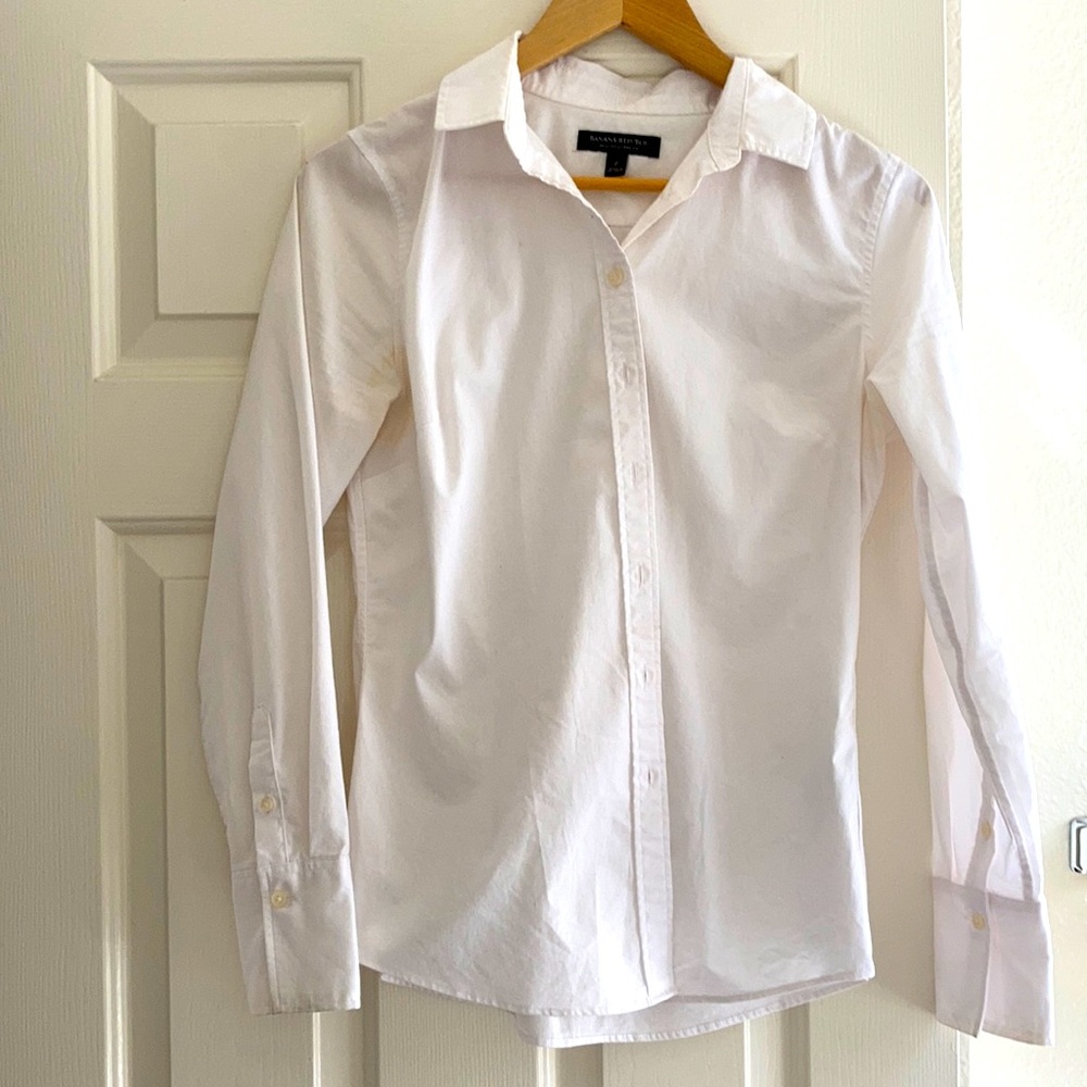 White Banana Republic Dress Shirt